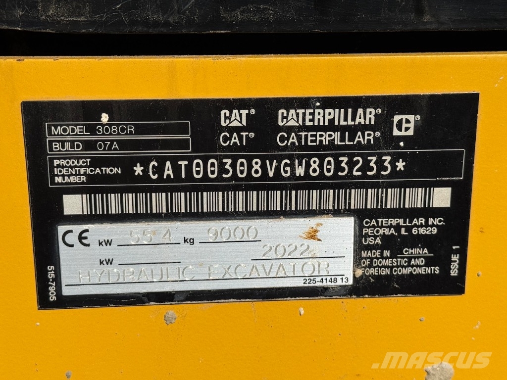 CAT 308 CR Малые экскаваторы 7т-12т