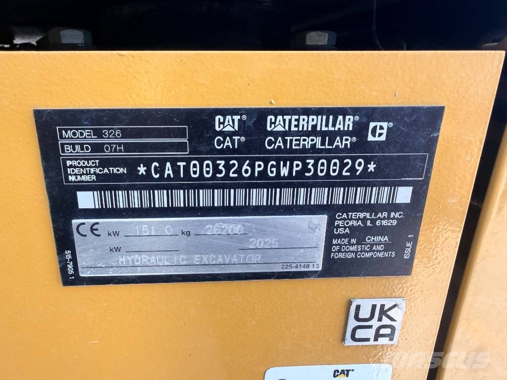 CAT 326 07H SLR - 18m Super Long Reach Aukštuminiai ekskavatoriai
