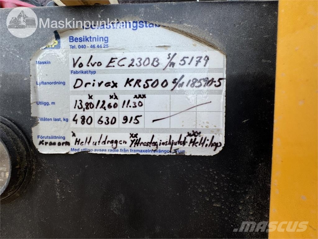 Volvo EC230B Rupsgraafmachines
