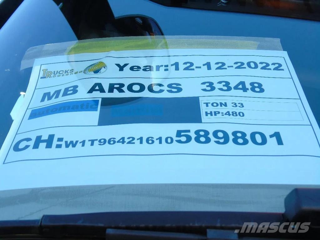 Mercedes-Benz Arocs 3348 + TRI TIPPER + 6X4 + EURO 6 Kiperi kamioni