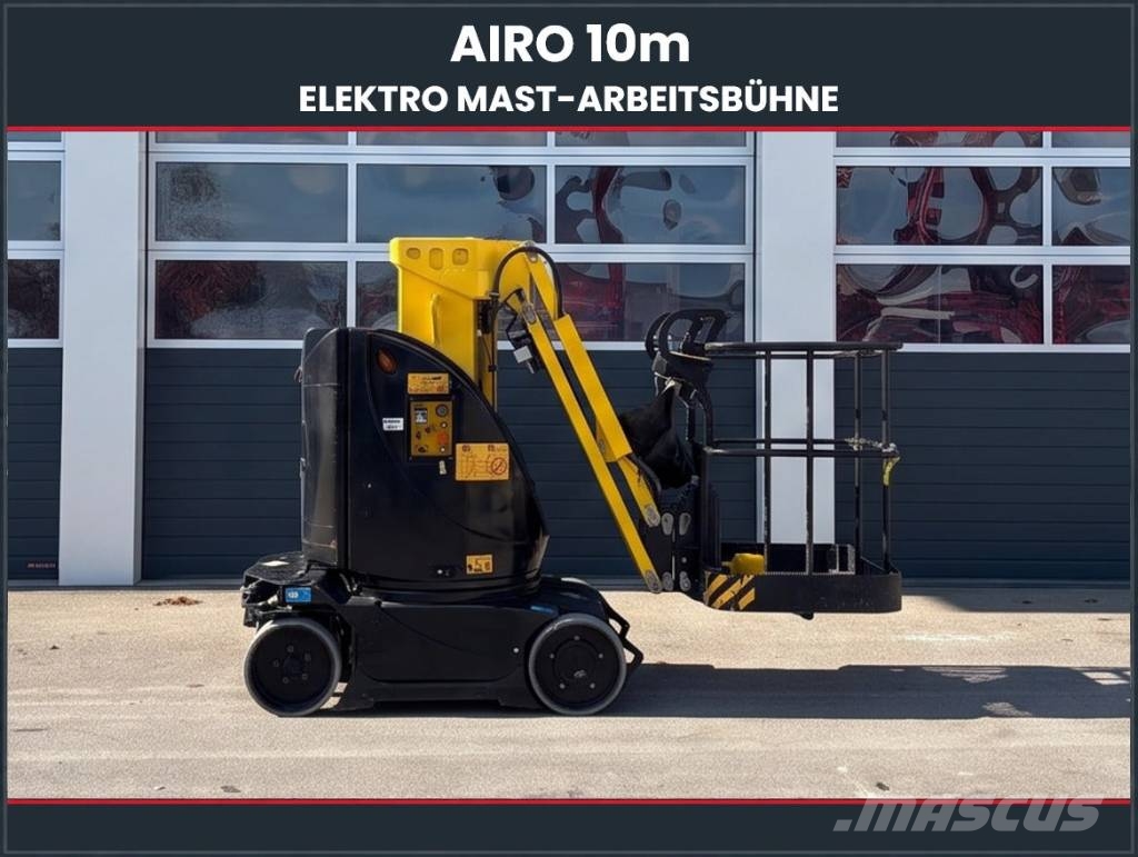 Airo V10E - 10m Elektro Mast-Arbeitsbühne Zelfrijdende knikarm hoogwerker