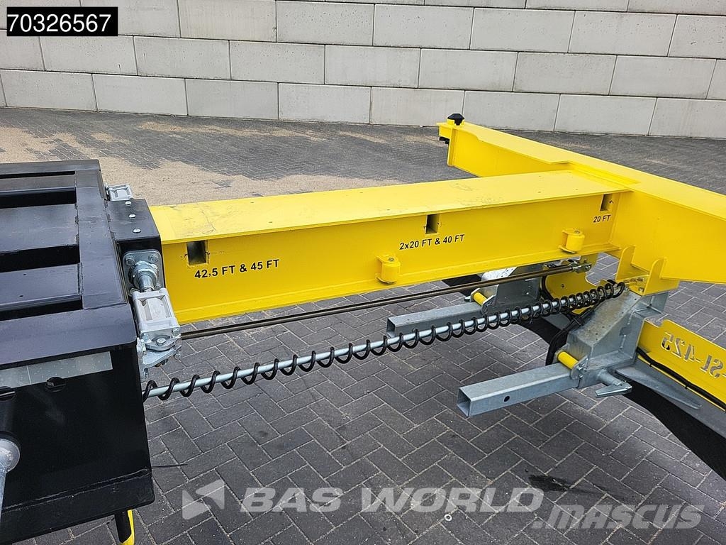 Orthaus Euro Slider 425 3 axles Mutli'45 Lift Axle Extenda Semirremolques portacontenedores