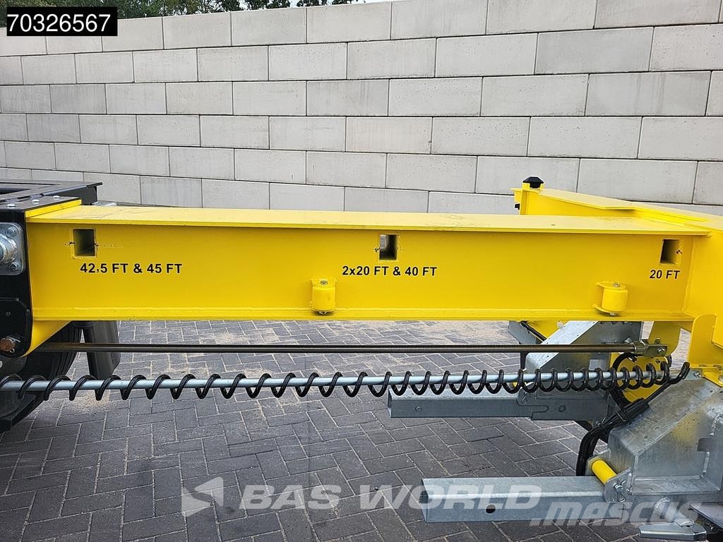Orthaus Euro Slider 425 3 axles Mutli'45 Lift Axle Extenda Containerchassis