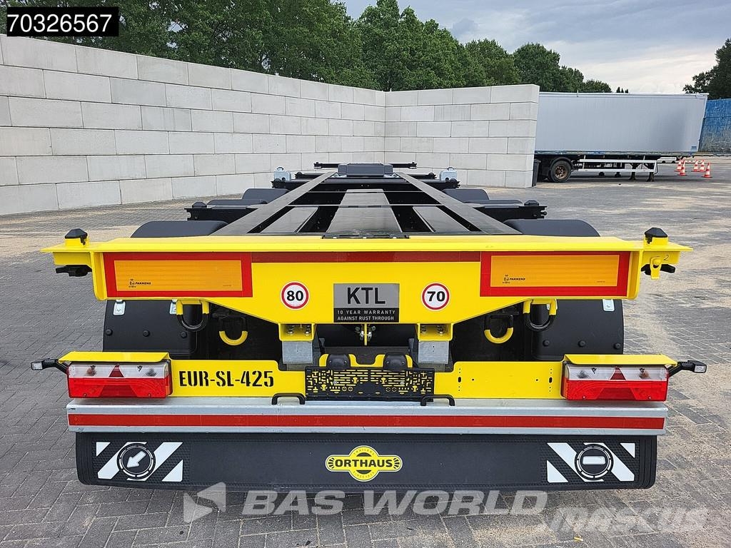 Orthaus Euro Slider 425 3 axles Mutli'45 Lift Axle Extenda Semirremolques portacontenedores