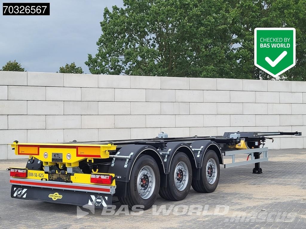 Orthaus Euro Slider 425 3 axles Mutli'45 Lift Axle Extenda Containerchassis