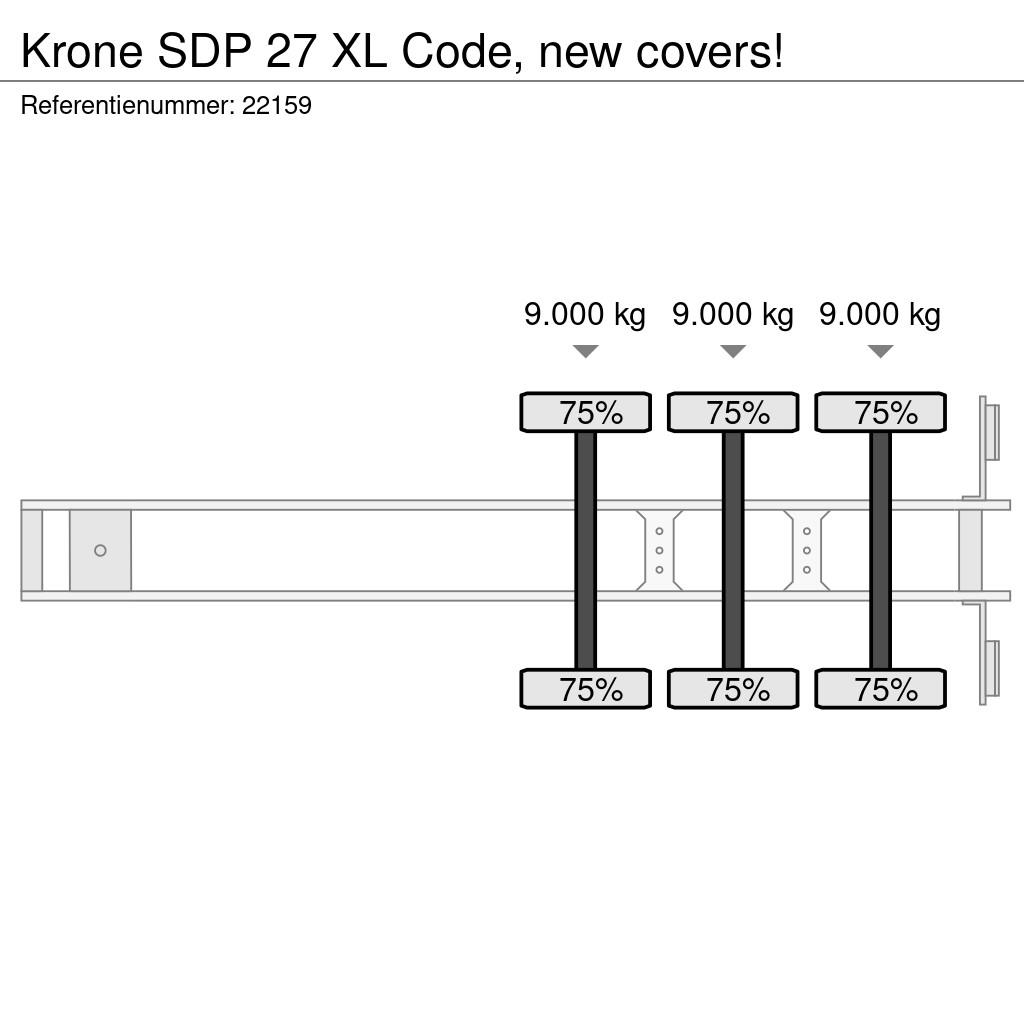 Krone SDP 27 XL Code, new covers! Tentpoolhaagised