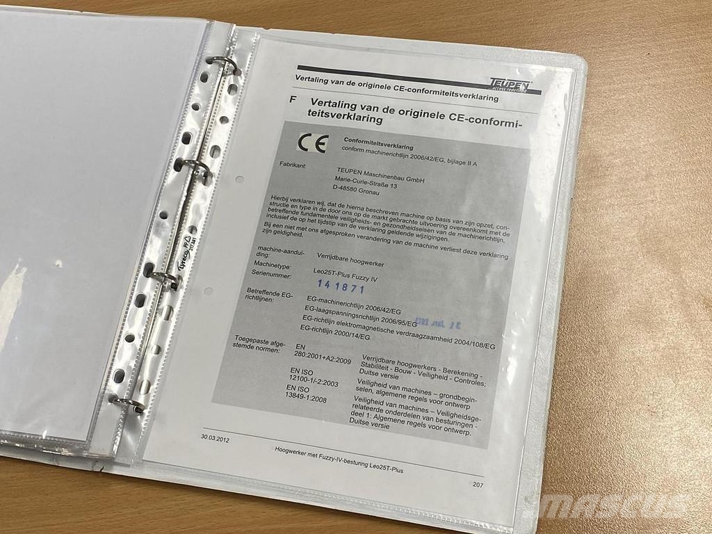 Teupen LEO 25T Plus, Spin hoogwerker Zglobne dvižne ploščadi