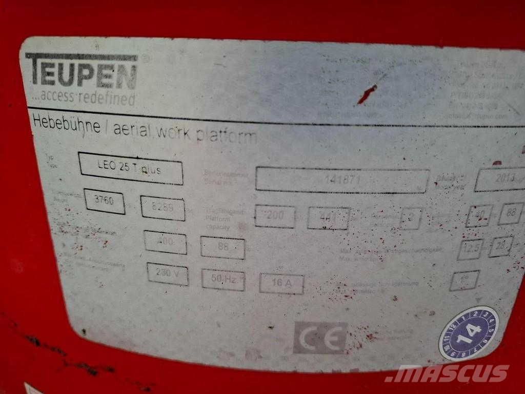 Teupen LEO 25T Plus, Spin hoogwerker Zglobne dvižne ploščadi