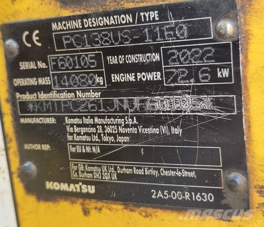 Komatsu PC 138 US-11 Vikšriniai ekskavatoriai