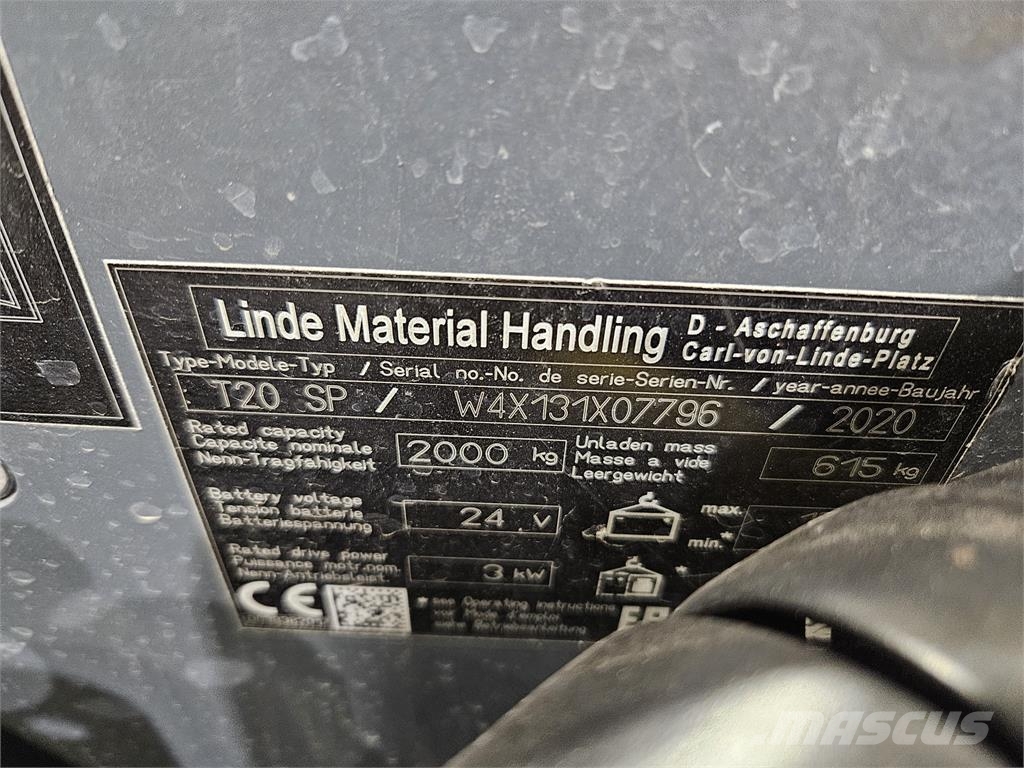 Linde T20SP LI-ION معدات الرفع منخفض المستوى
