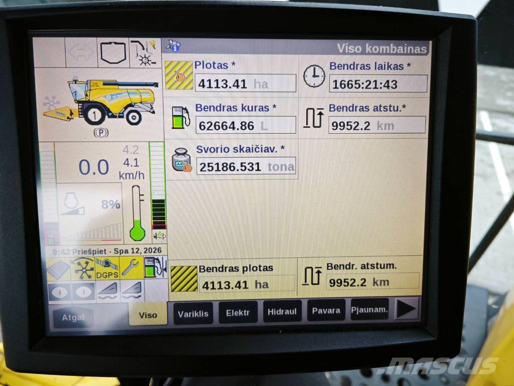 New Holland CX 8.85 Combine harvesters