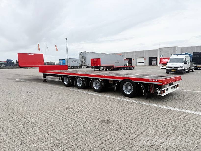 Kel-Berg 4 axle Stepdeck / Ausziehbarer auflieger Bortinių sunkvežimių priekabos su nuleidžiamais bortais
