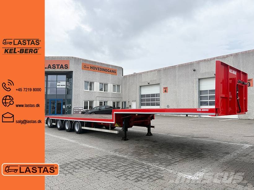Kel-Berg 4 axle Stepdeck / Ausziehbarer auflieger Bortinių sunkvežimių priekabos su nuleidžiamais bortais