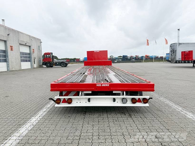 Kel-Berg 4 axle Stepdeck / Ausziehbarer auflieger Bortinių sunkvežimių priekabos su nuleidžiamais bortais