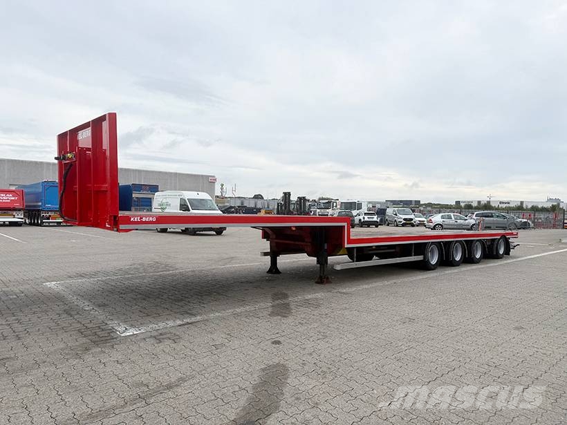 Kel-Berg 4 axle Stepdeck / Ausziehbarer auflieger Bortinių sunkvežimių priekabos su nuleidžiamais bortais