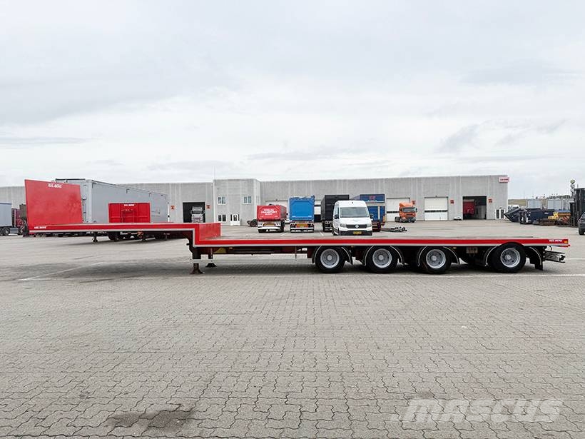 Kel-Berg 4 axle Stepdeck / Ausziehbarer auflieger Bortinių sunkvežimių priekabos su nuleidžiamais bortais