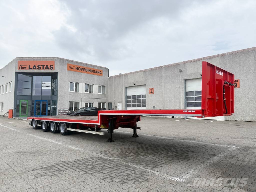 Kel-Berg 4 axle Stepdeck / Ausziehbarer auflieger Bortinių sunkvežimių priekabos su nuleidžiamais bortais