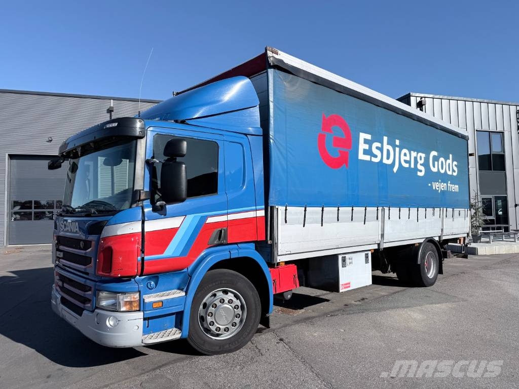 Scania P280 4x2 Euro 5 7,7 m Curtainsider and Taillift Lastbil - Gardin
