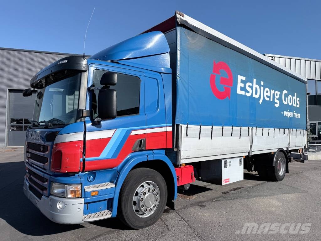 Scania P280 4x2 Euro 5 7,7 m Curtainsider and Taillift Lastbil - Gardin