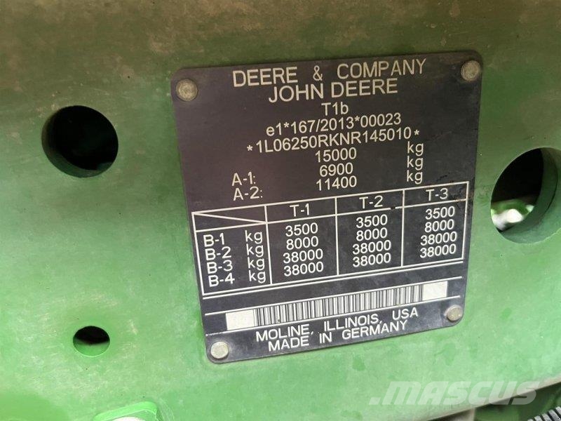John Deere 6250R Tratores Agrícolas usados