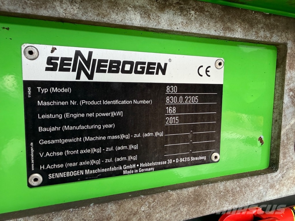 Sennebogen 830 E - 830 M - 830 ME - 830E Bagri za prekladanje primarnih/sekundarnih surovin