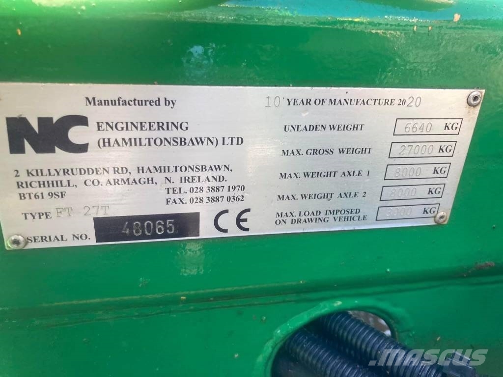 NC Engineering FT27T Low Loader Trailer Nízko rámové nákladné automobily