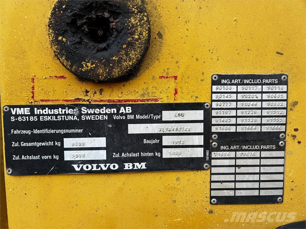 Volvo BM L50 Cargadoras sobre ruedas