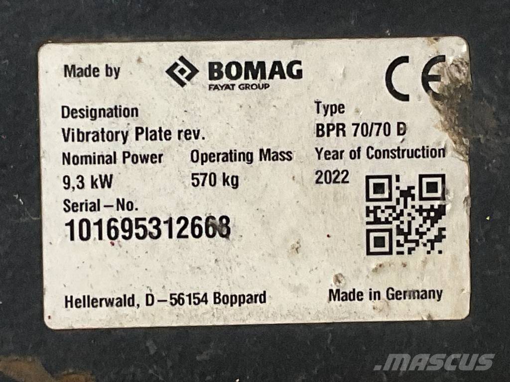 Bomag BPR 70/70 D Vibratori