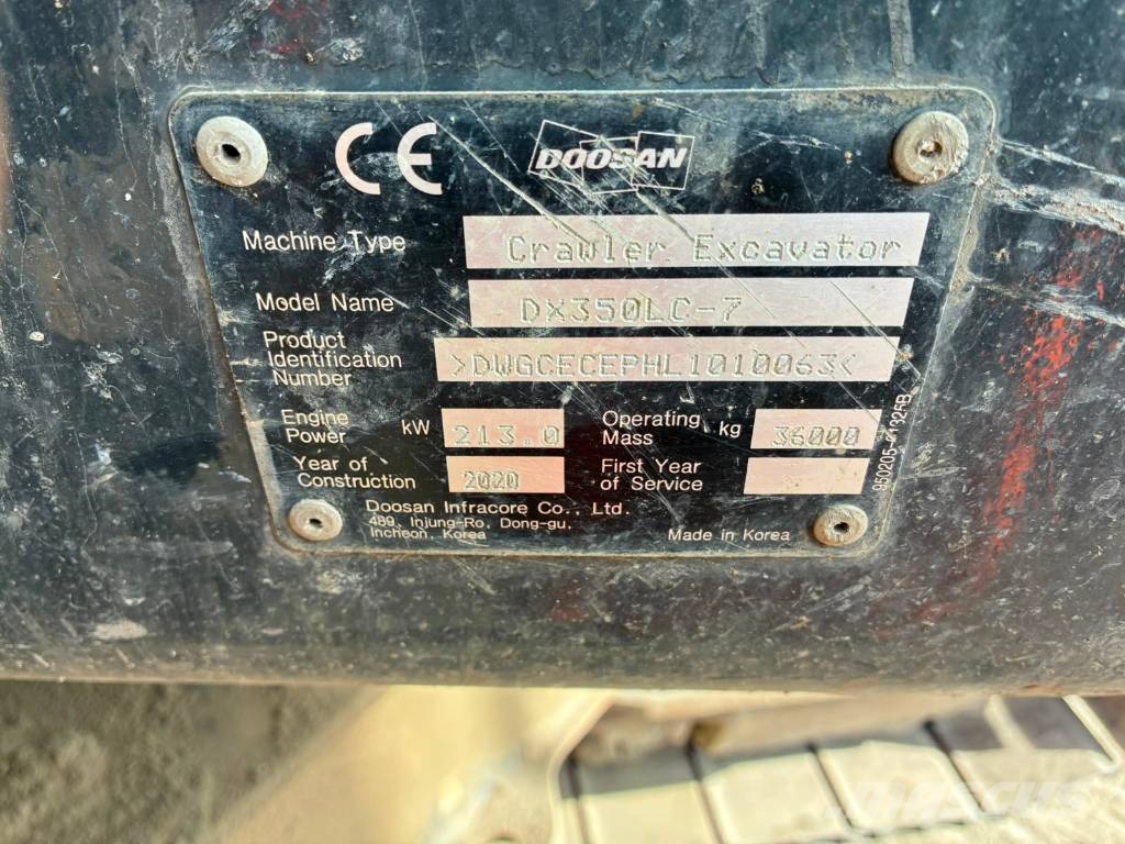 Doosan DX 350 LC-7 Bageri guseničari
