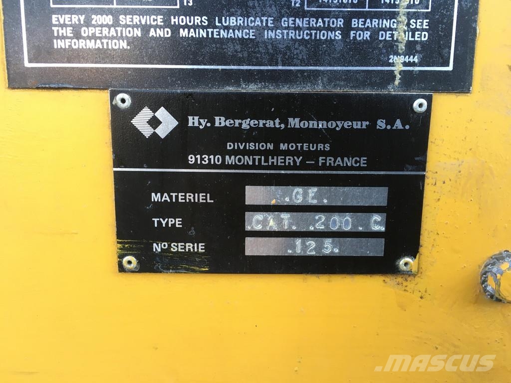 CAT 3406DI GENERATOR 225KVA USED Autres générateurs