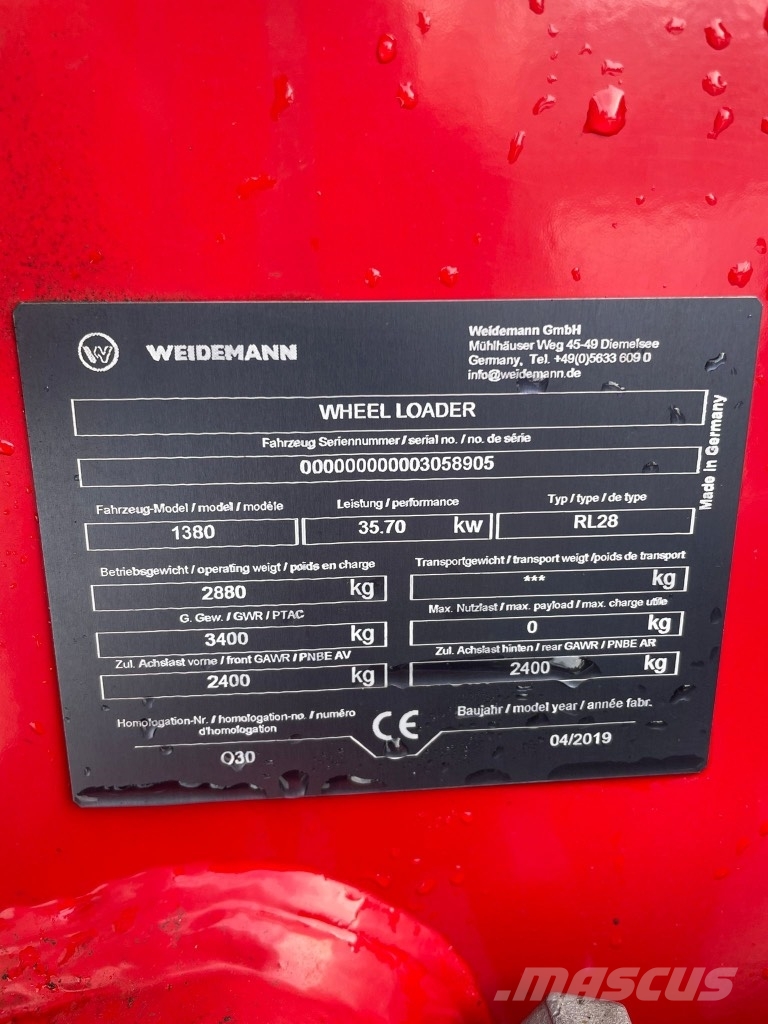 Weidemann 1380 Kompaktlastare