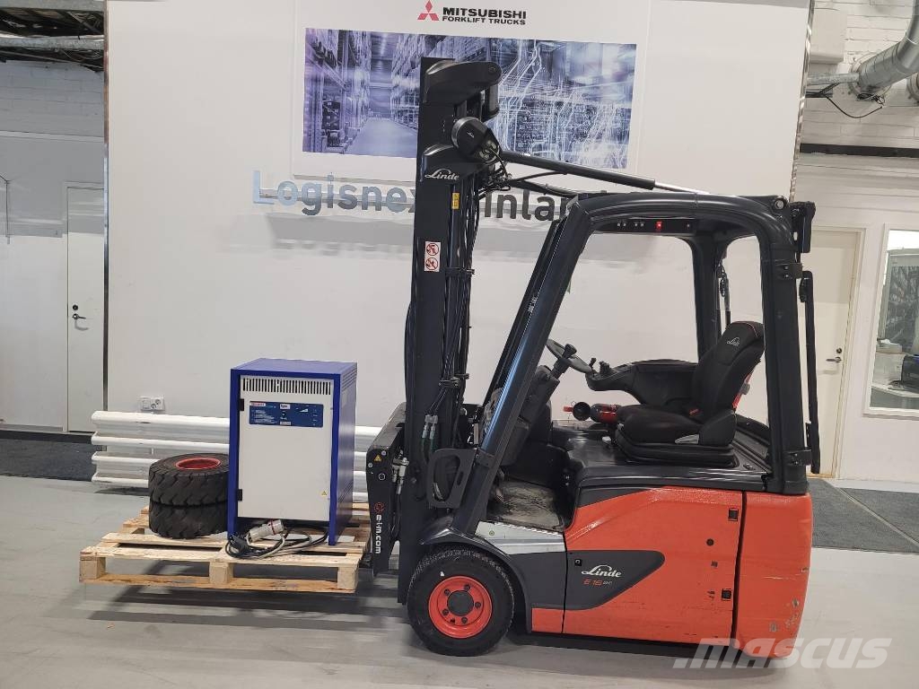 Linde E 16 C-02 전동 지게차