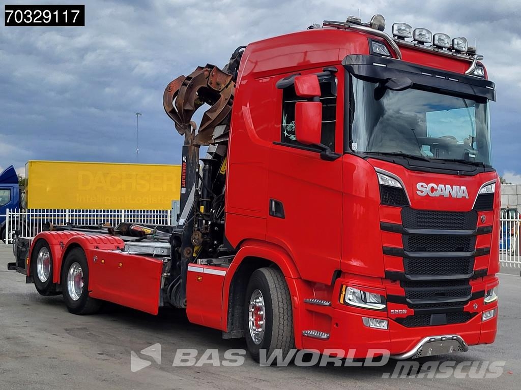 Scania S520 6X2 HIAB J1250Z93 Crane + 21tons Multilift Fu Camiones polibrazo