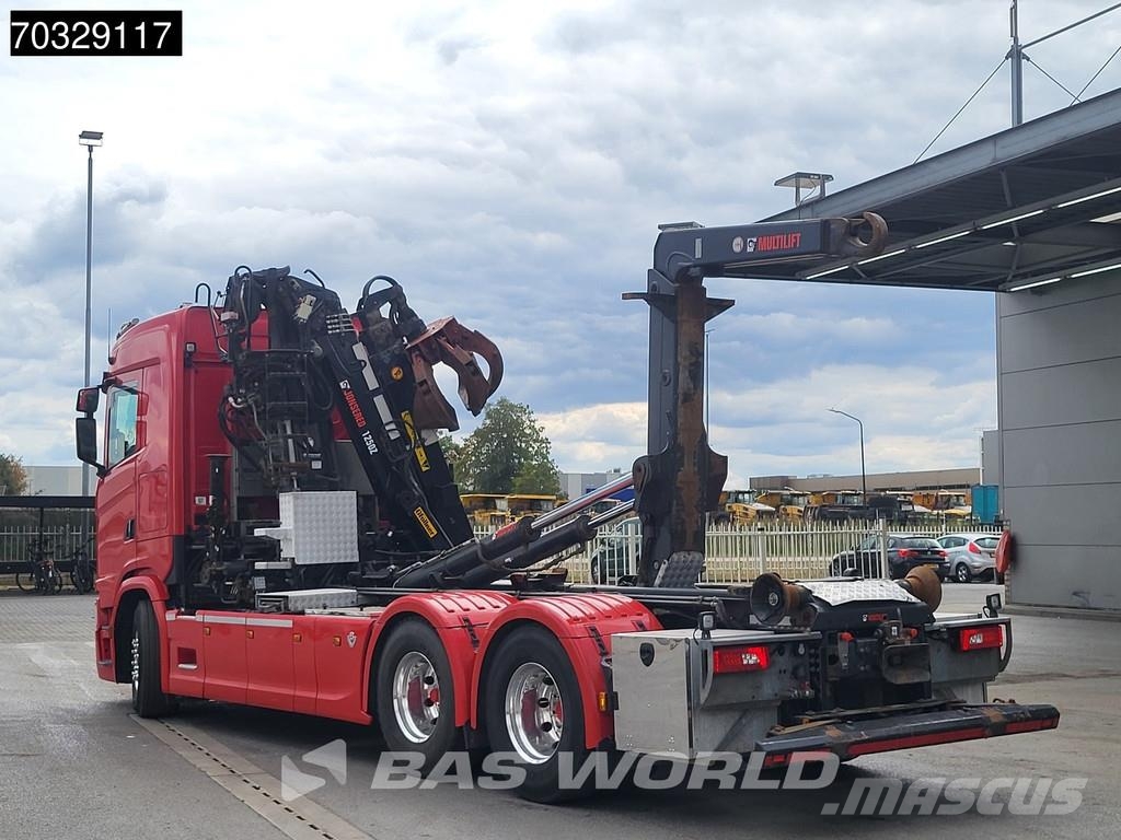 Scania S520 6X2 HIAB J1250Z93 Crane + 21tons Multilift Fu Camiones polibrazo
