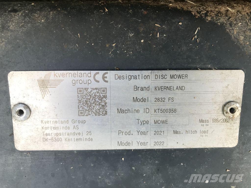 Kverneland 2832FS Mäher
