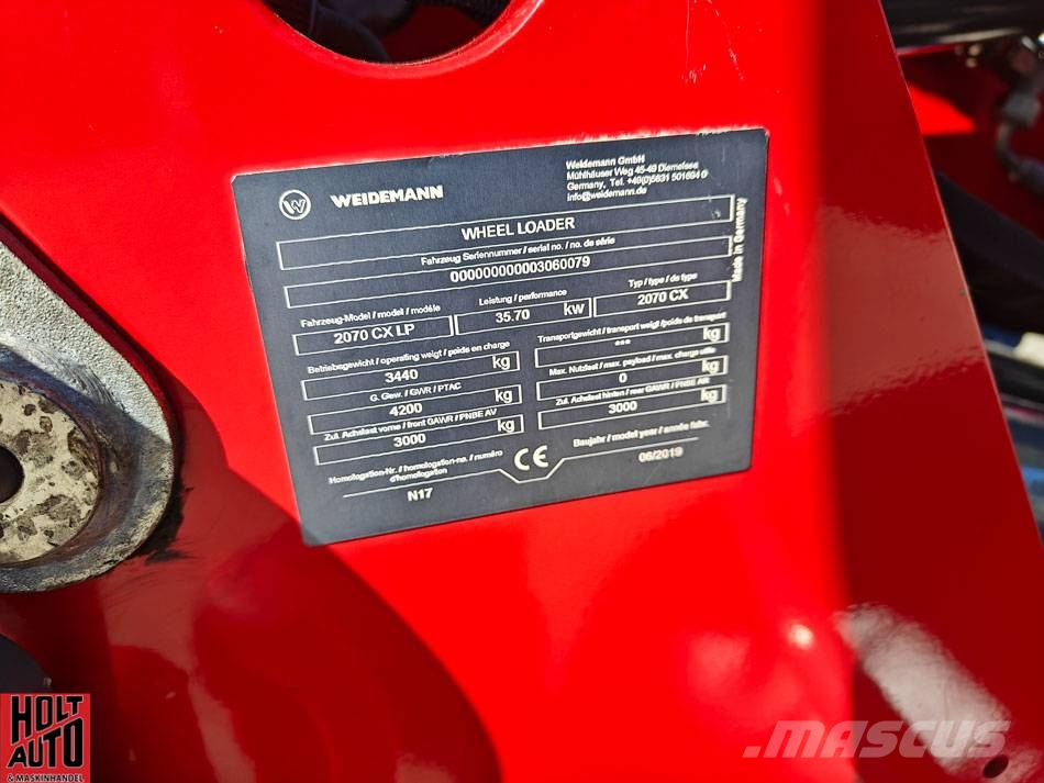 Weidemann 2070CX50 LP Колесни товарачи
