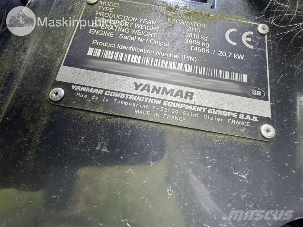 Yanmar VIO38-U Minibagger < 7t