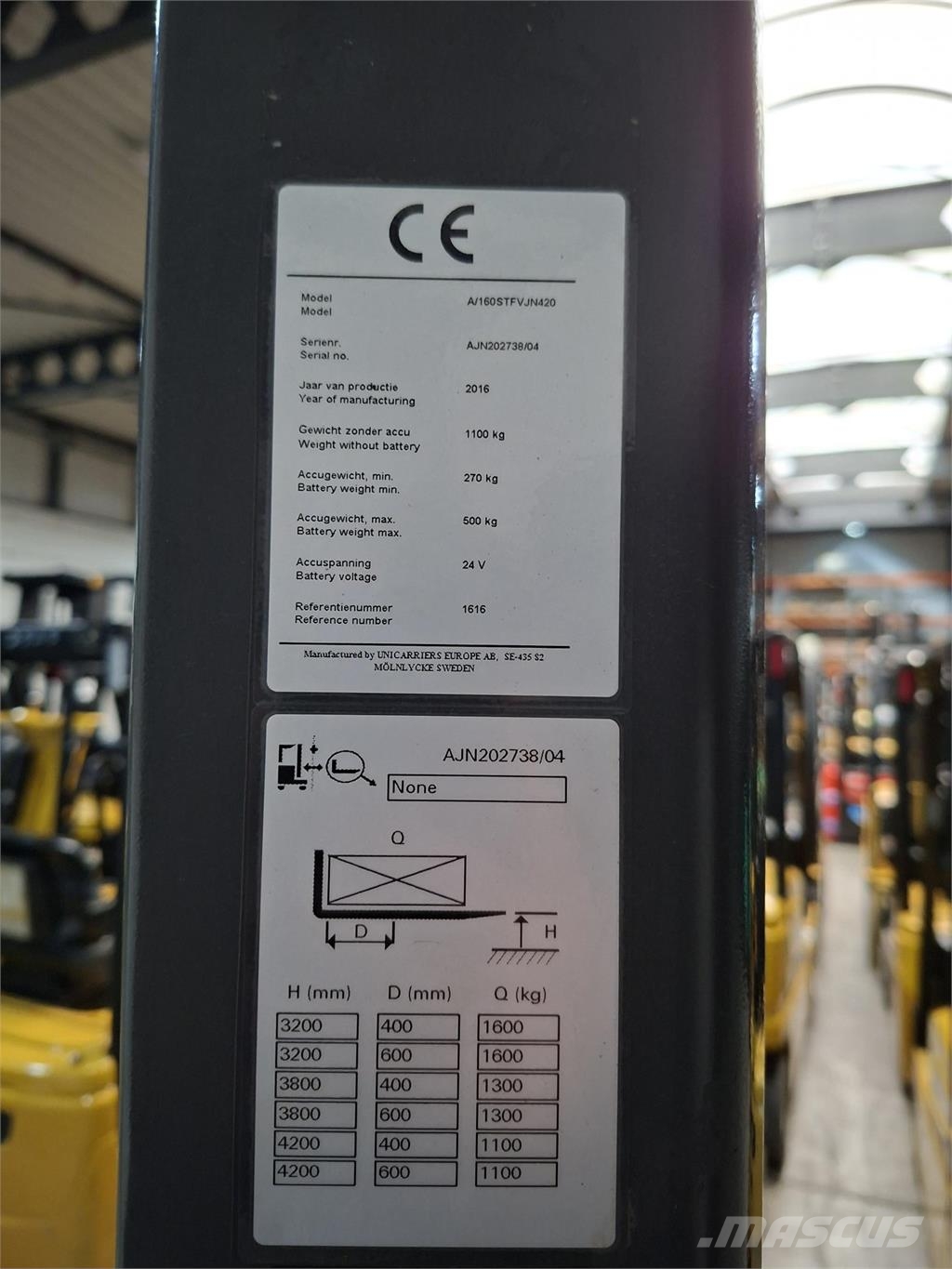 Atlet stapelaar AJN160SDTFV480 Carelli stoccatori automatici-usati
