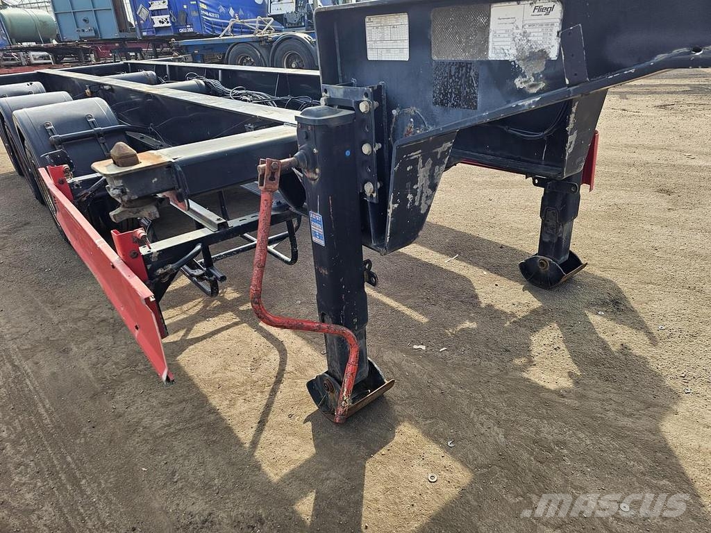 Fliegl SDS 350/ LOWLOADER 20 FOOT CONTAINER CHASSIS / BPW نصف مقطورات حاويات