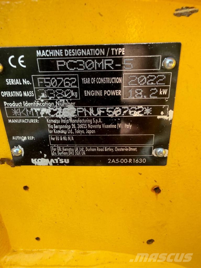 Komatsu PC 30 MR-5 Mini bageri <7t