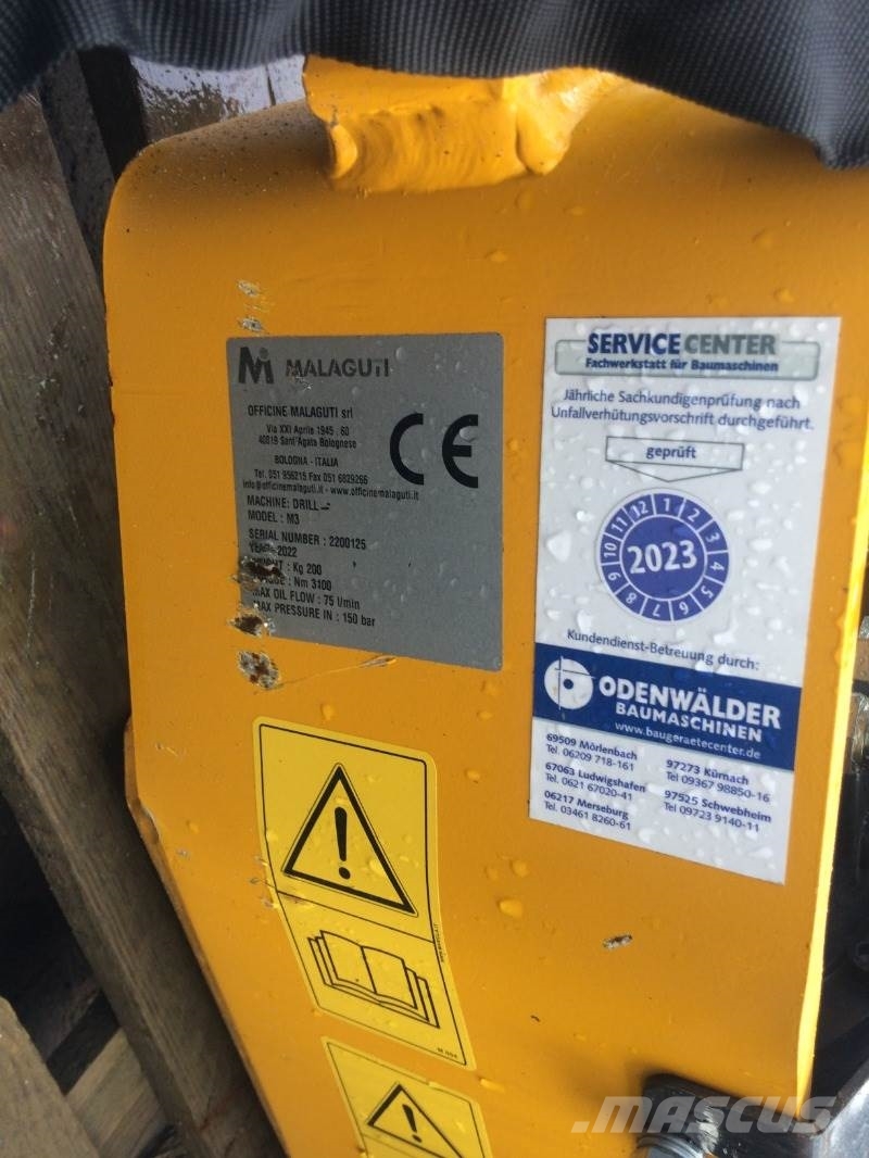  MALAGUTI Kegelspalter Auger M3 Fúrók