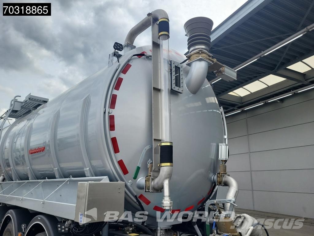 Kässbohrer STN 3 axles Gülle Waste Liftachse Semirimorchi cisterna