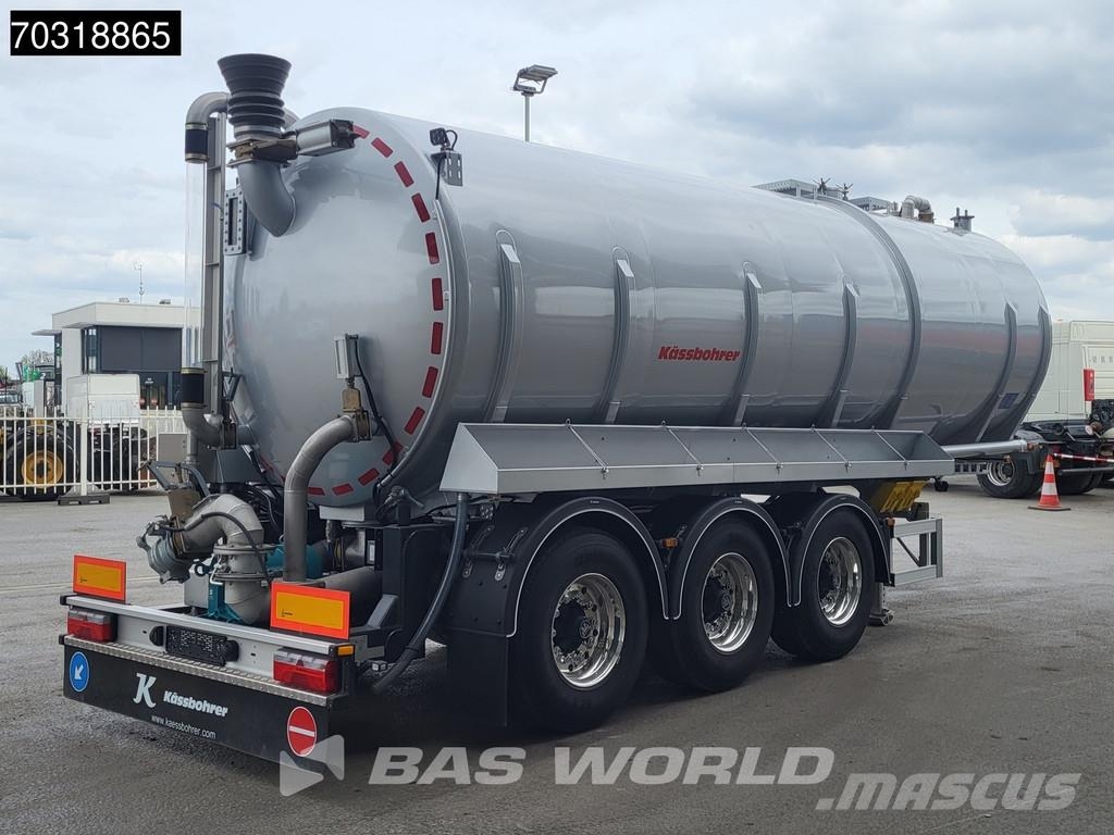 Kässbohrer STN 3 axles Gülle Waste Liftachse Semirimorchi cisterna