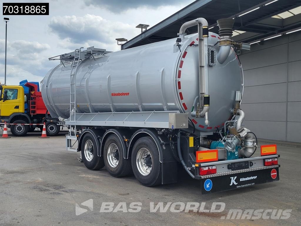 Kässbohrer STN 3 axles Gülle Waste Liftachse Semirimorchi cisterna