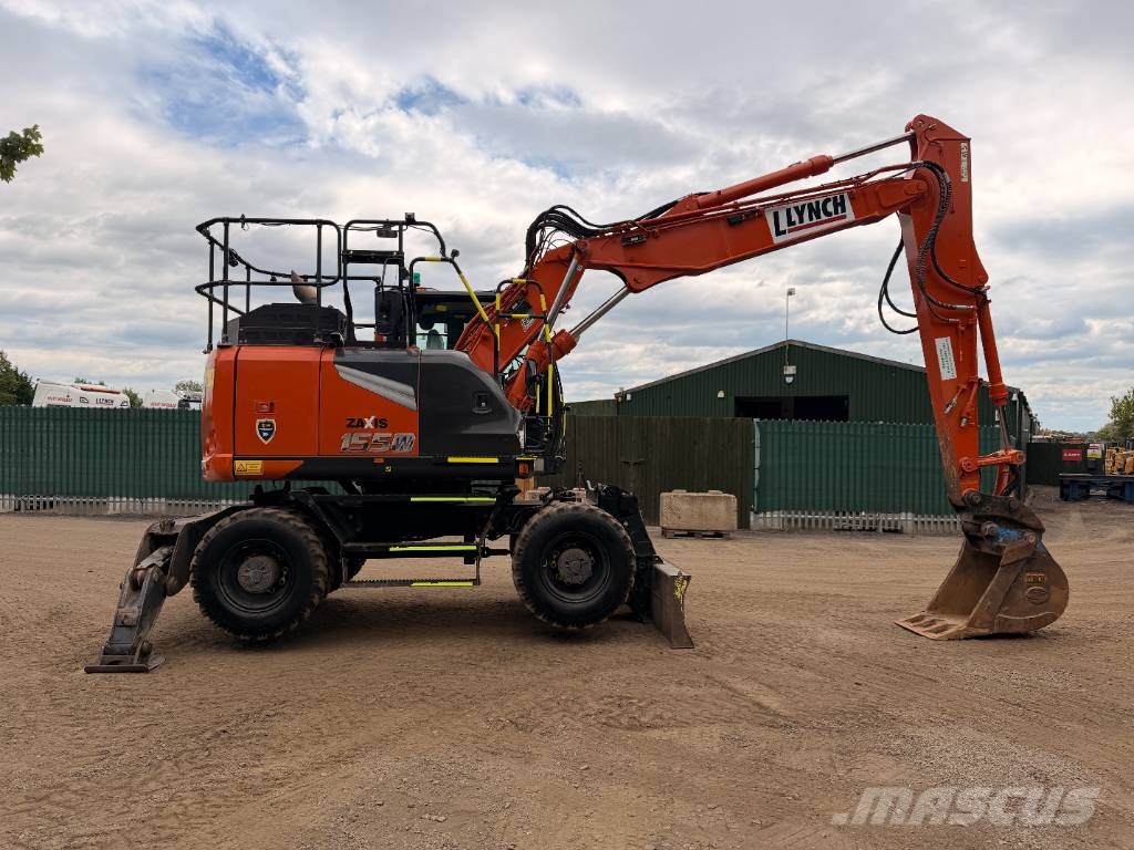 Hitachi ZX 155 W-7 Two Piece Boom Wheeled Excavator, 2022