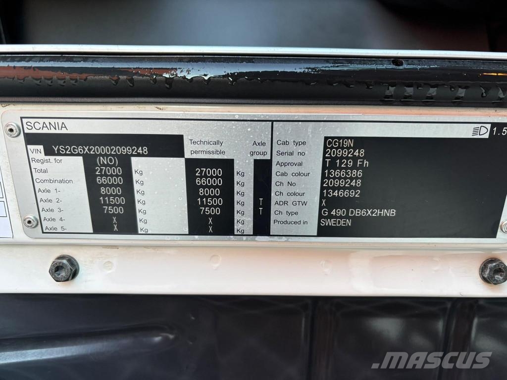 Scania G 490 6x2*4 SUPRA 850 Mt / BOX L=7611 mm Рефрижератори