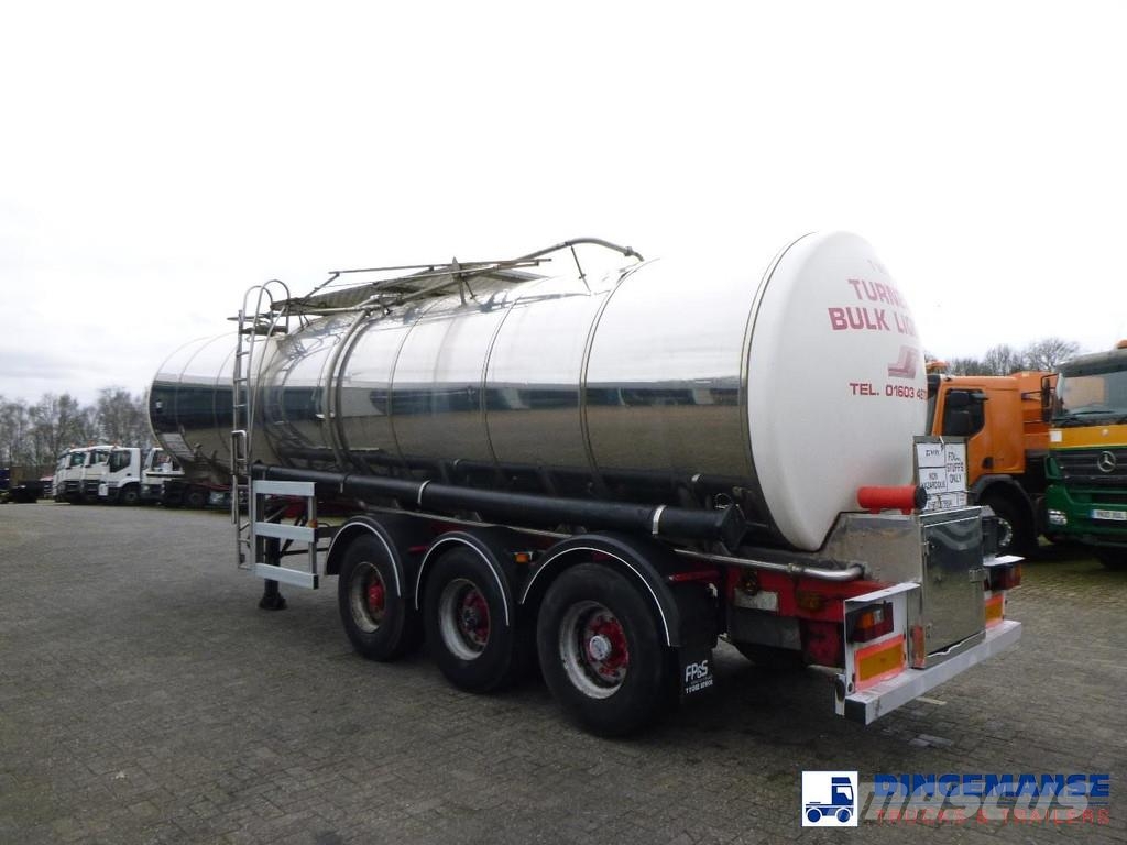 Crane Fruehauf Food tank inox 30 m3 / 1 comp Poluprikolice cisterne