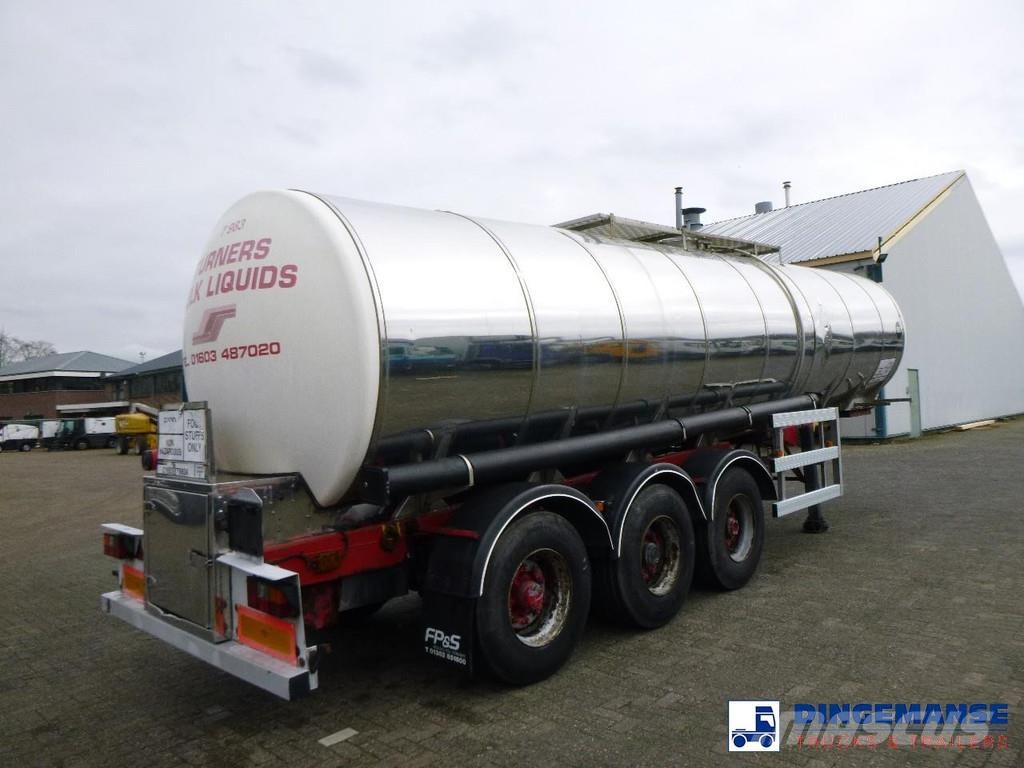 Crane Fruehauf Food tank inox 30 m3 / 1 comp Poluprikolice cisterne