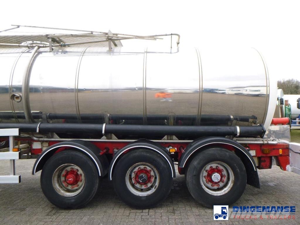 Crane Fruehauf Food tank inox 30 m3 / 1 comp Poluprikolice cisterne