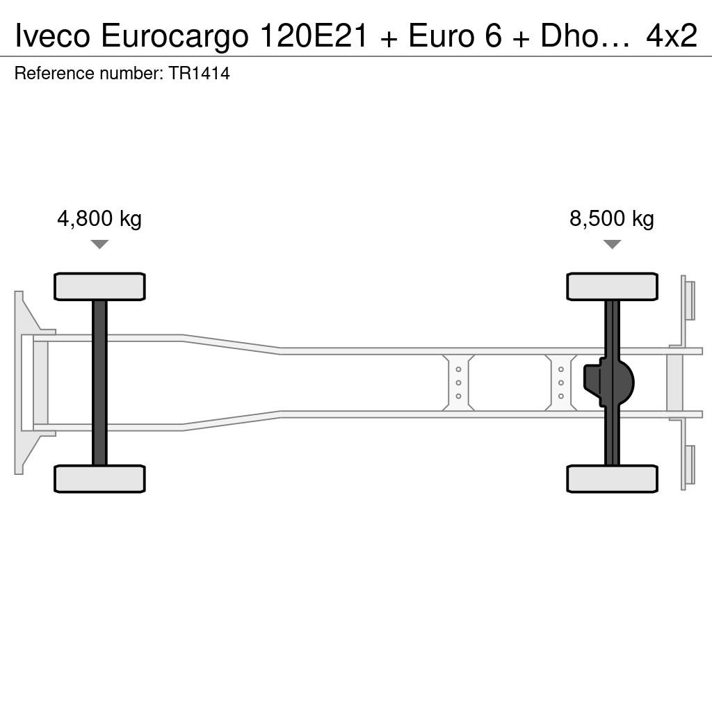 Iveco Eurocargo 120E21 + Euro 6 + Dhollandia Lift + euro شاحنات ذات هيكل صندوقي